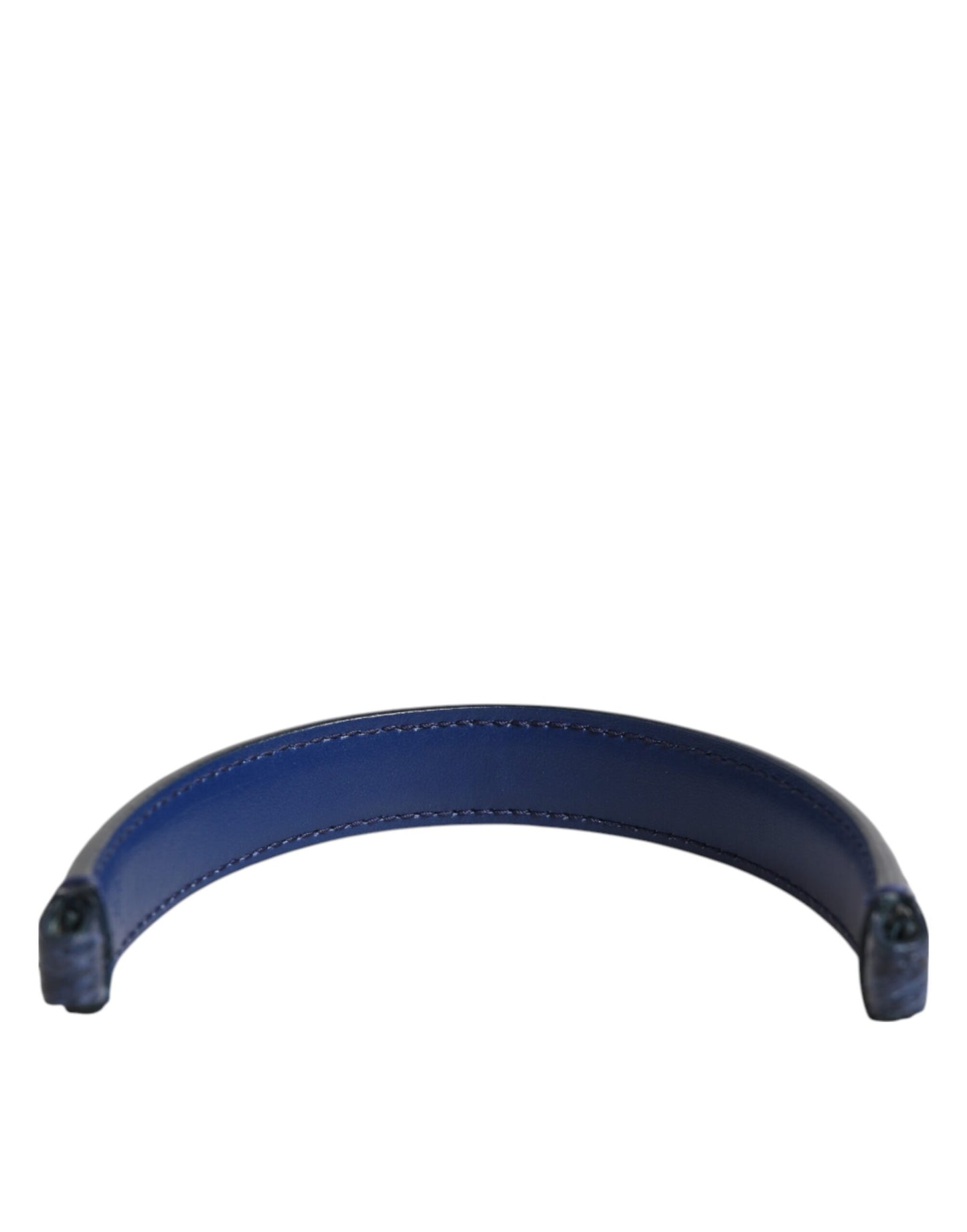 Dolce &amp; Gabbana Blauer großer Ayers-Ledertaschengriff Damen-Schultergurt