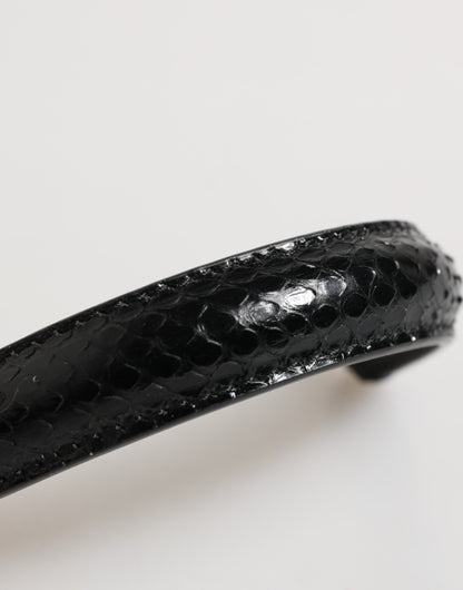 Dolce &amp; Gabbana Schwarzer kleiner Ayers-Ledertaschengriff Damen-Schultergurt