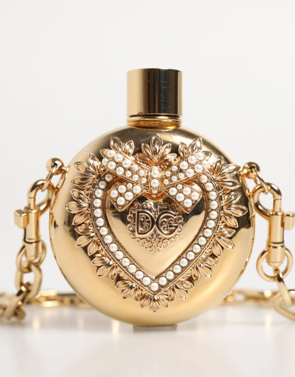 قلادة دولتشي آند غابانا الذهبية المصنوعة من النحاس الأصفر والمزينة بأحجار الراين