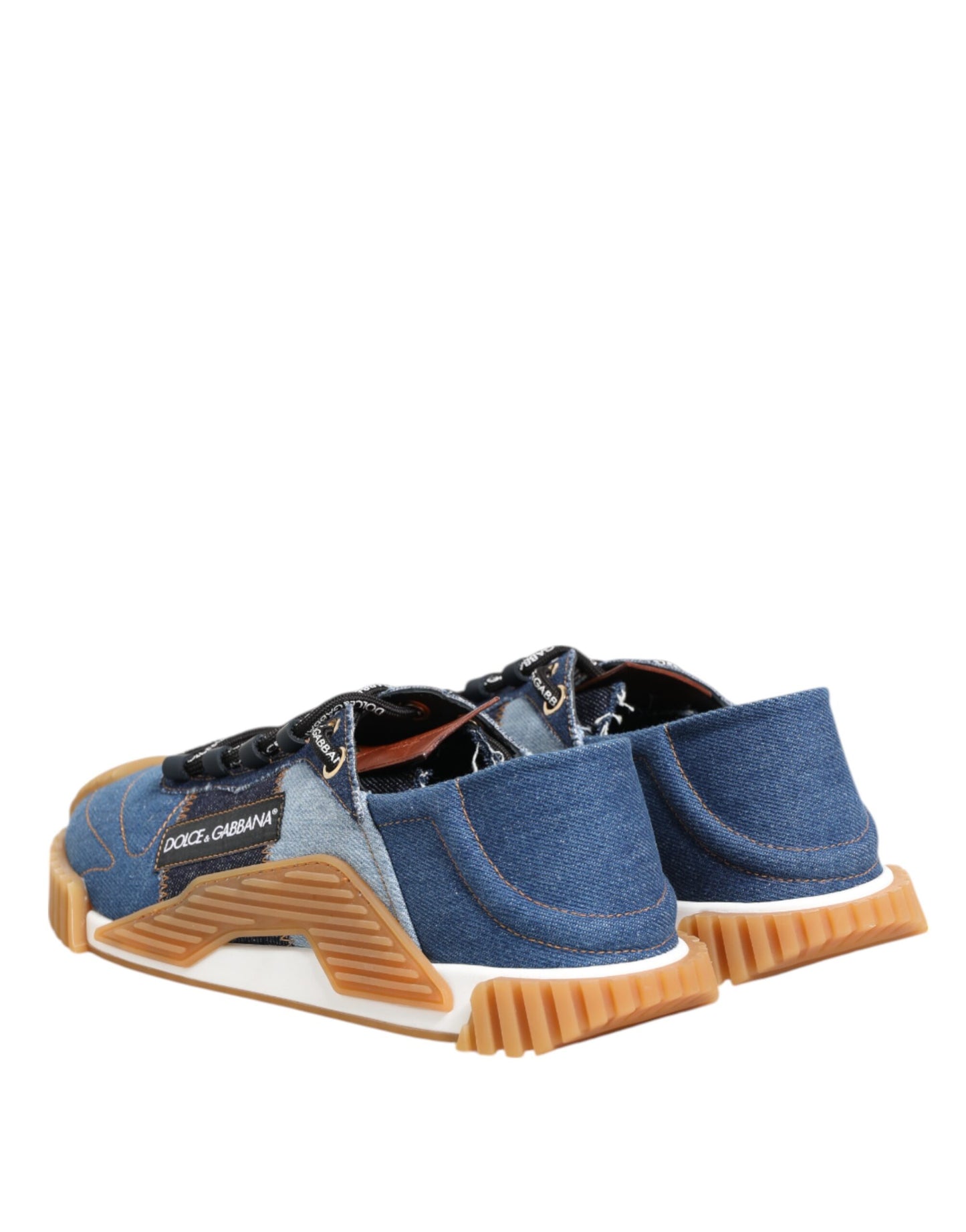 Dolce &amp; Gabbana – Blaue Schnürschuhe mit niedrigem Oberteil NS1