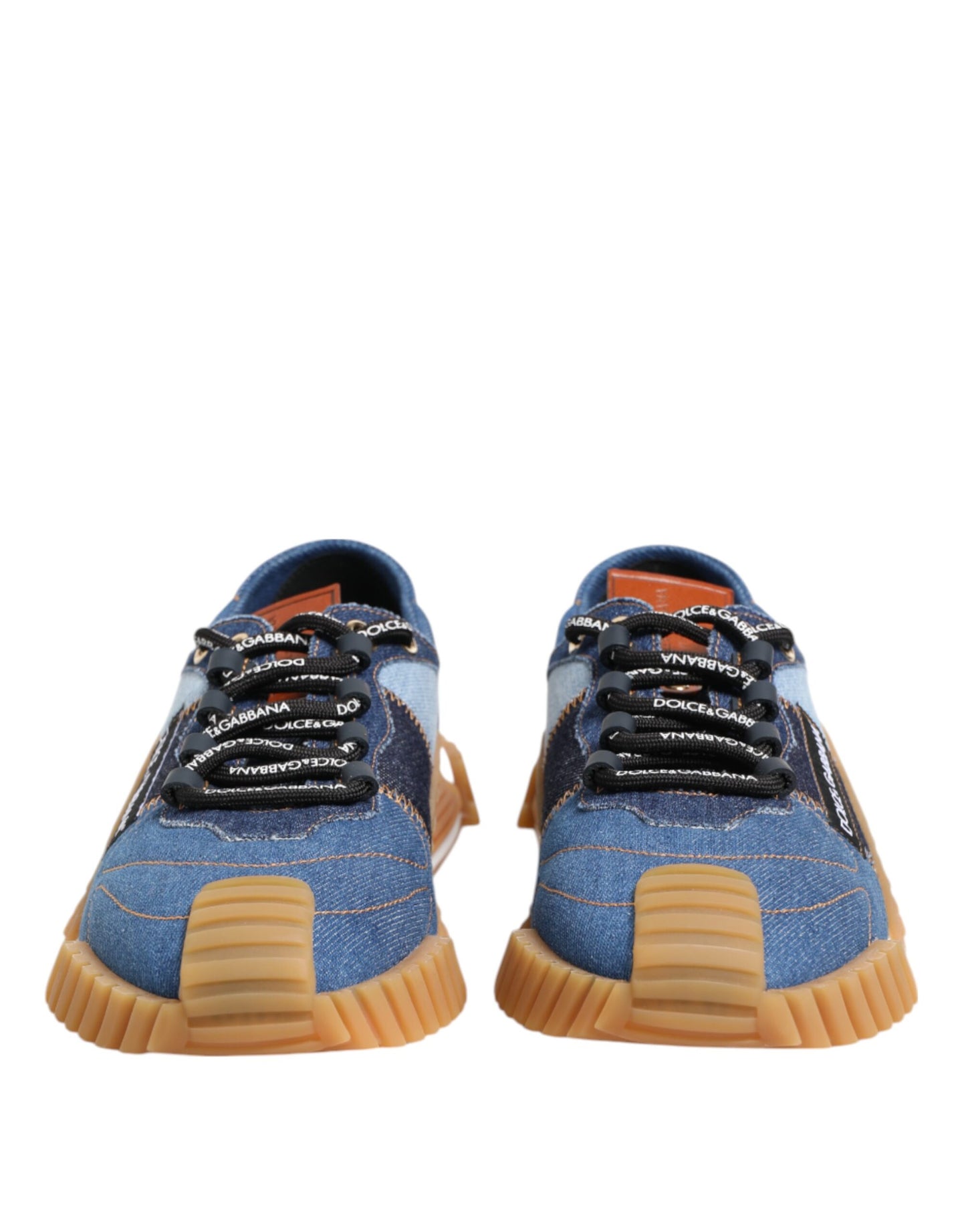 Dolce &amp; Gabbana – Blaue Schnürschuhe mit niedrigem Oberteil NS1