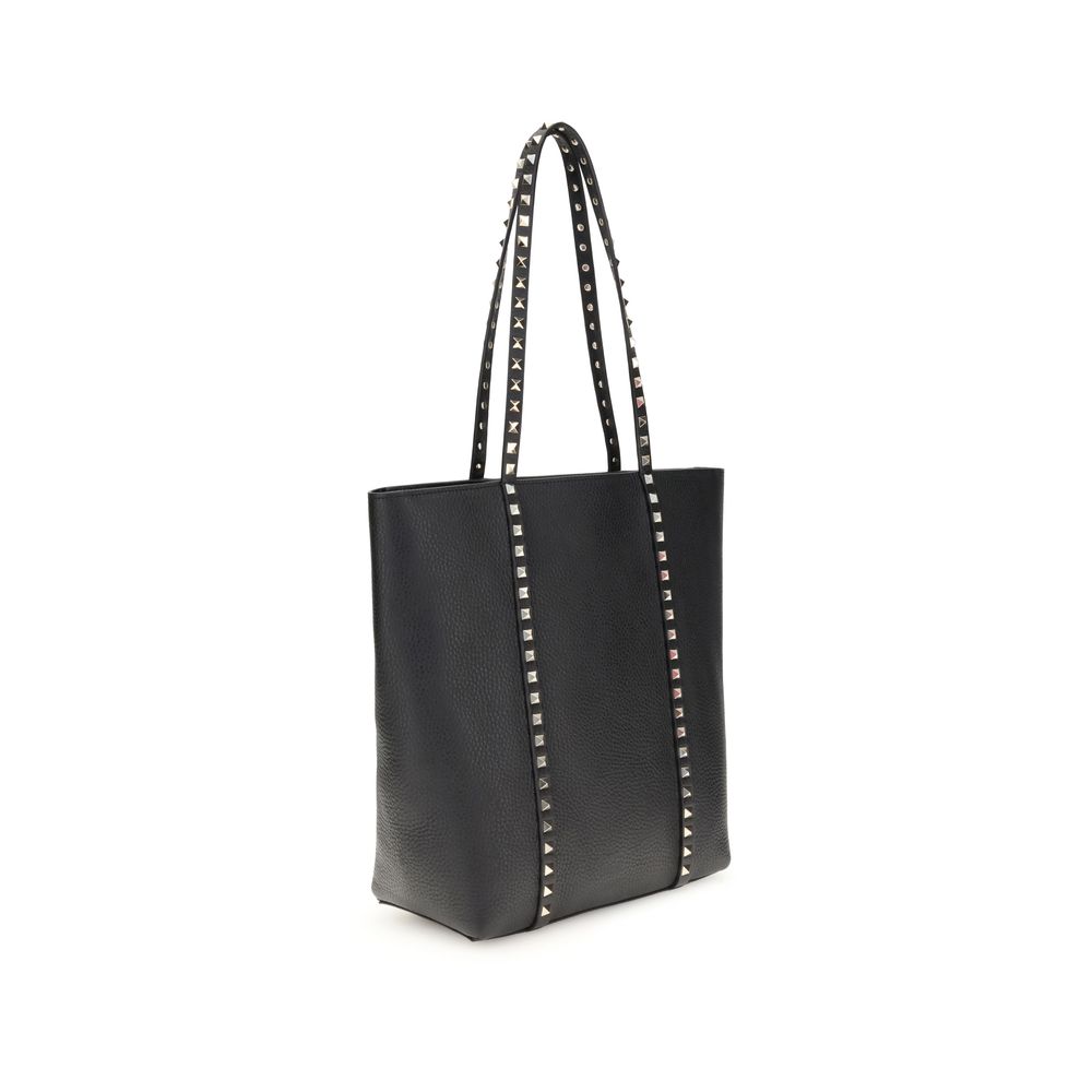 Valentino Garavani Schultertasche aus schwarzem Kalbsleder (Bos Taurus)