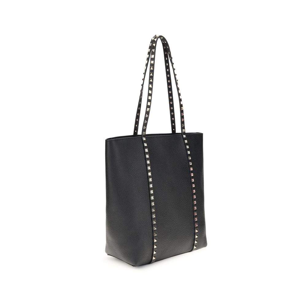 Valentino Garavani Schultertasche aus schwarzem Kalbsleder (Bos Taurus)