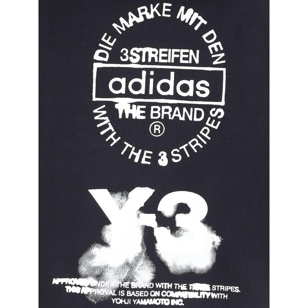 Y-3 Schwarzes Baumwoll-Sweatshirt