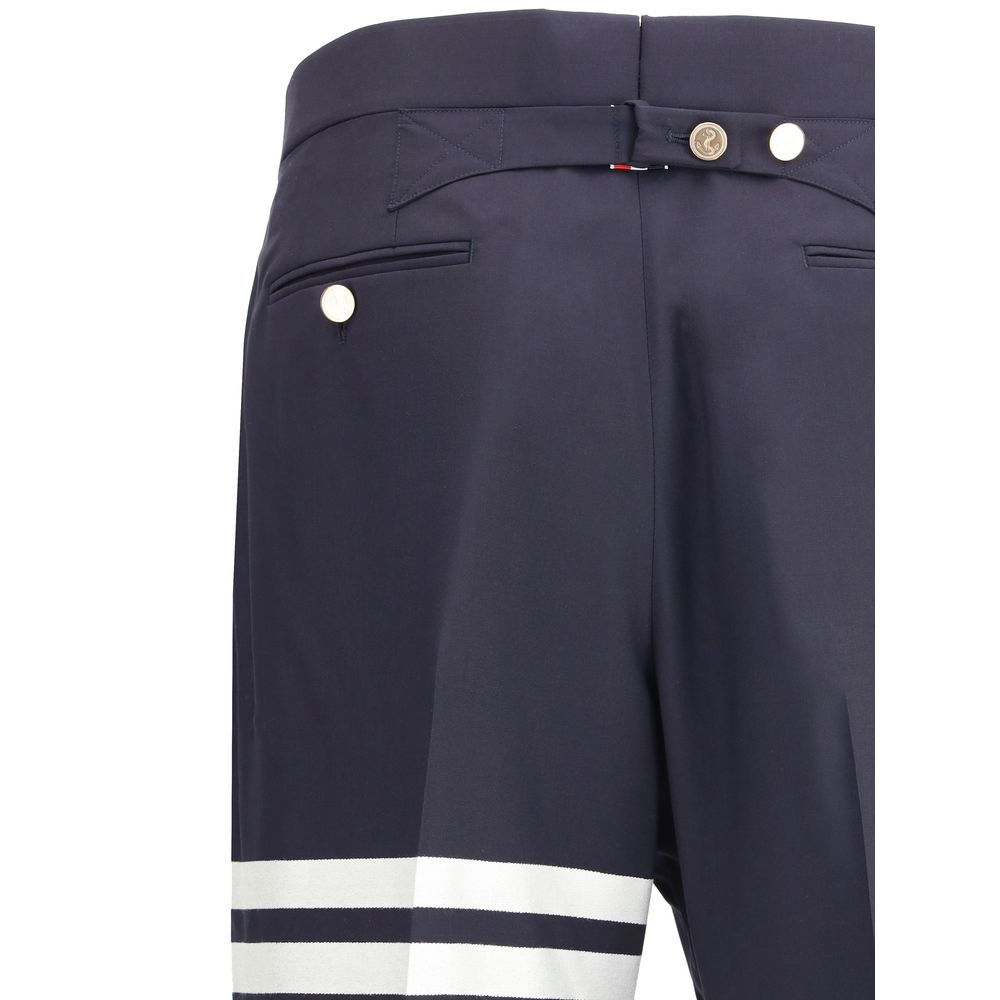Thom Browne Blaue Woll-Anzughose