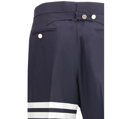 Thom Browne Blaue Woll-Anzughose