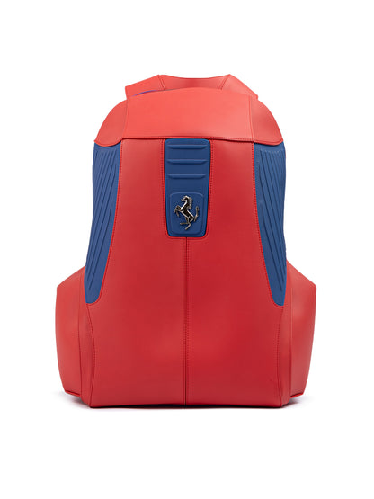 Ferrari Roter Funktionsrucksack aus Leder