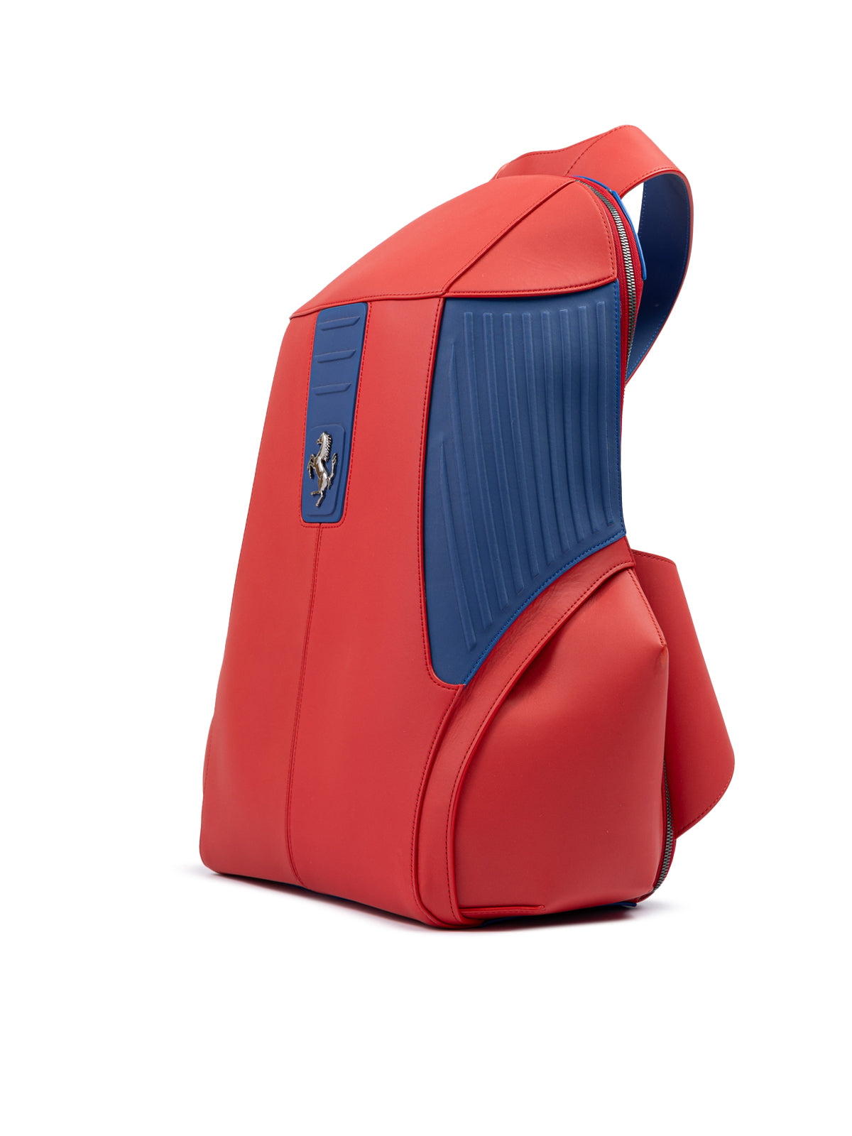 Ferrari Roter Funktionsrucksack aus Leder