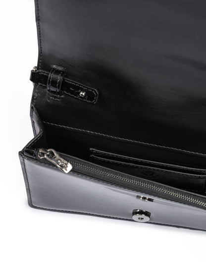 Ferrari Black GT Lackledertasche mit Kette