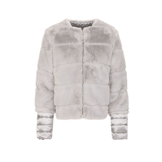 Maison Espin Gray Polyester Jackets & Coat