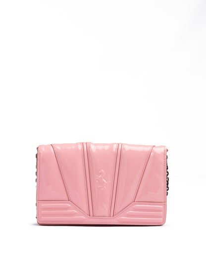 Ferrari Pink GT Lackledertasche mit Kette