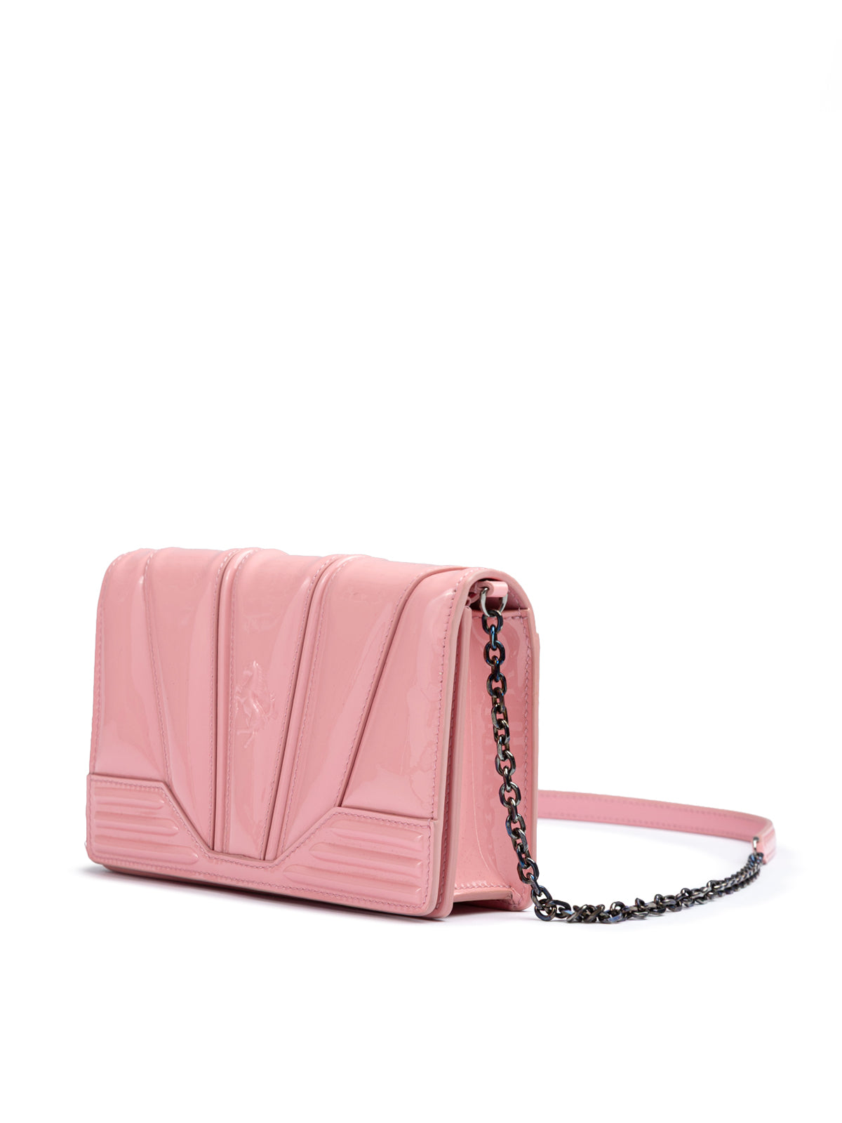 Ferrari Pink GT Lackledertasche mit Kette