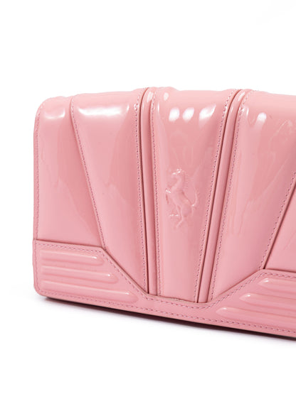 Ferrari Pink GT Lackledertasche mit Kette