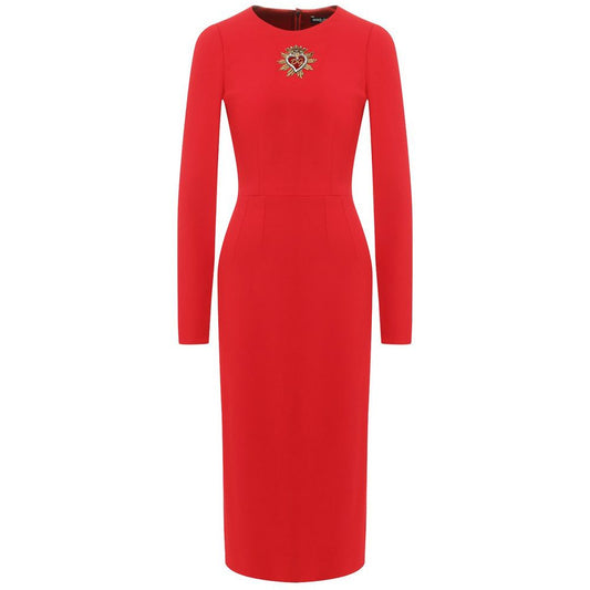 Dolce & Gabbana Red Viscose Dress