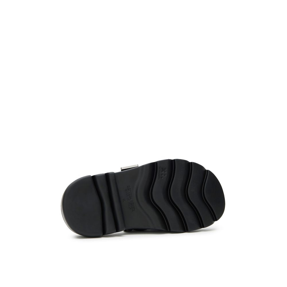 Bottega Veneta – Schwarzer Baumwoll-Slipper