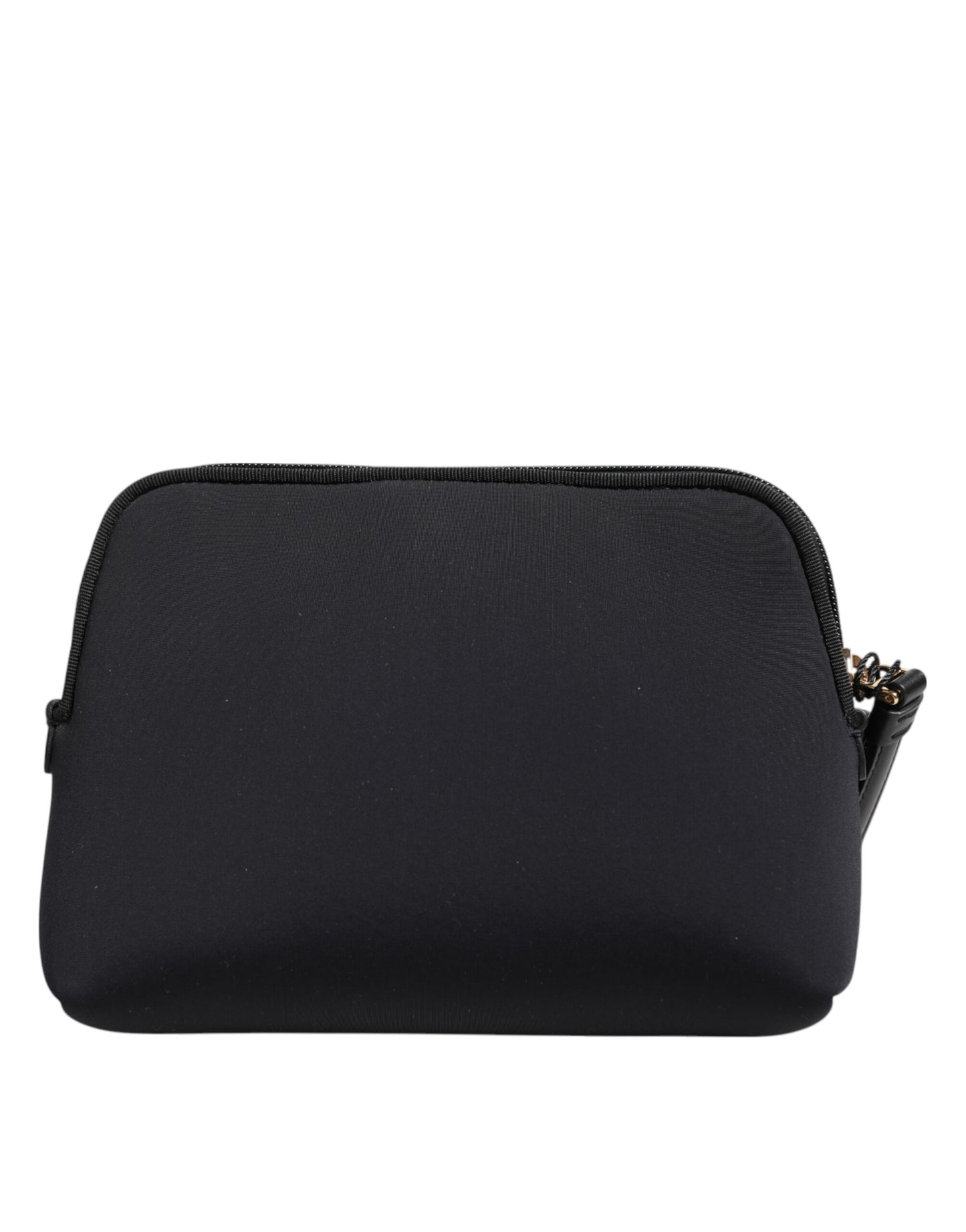 Dolce &amp; Gabbana – Schwarze Clutch aus massivem Nylon mit DG-Logoprint und Reißverschluss