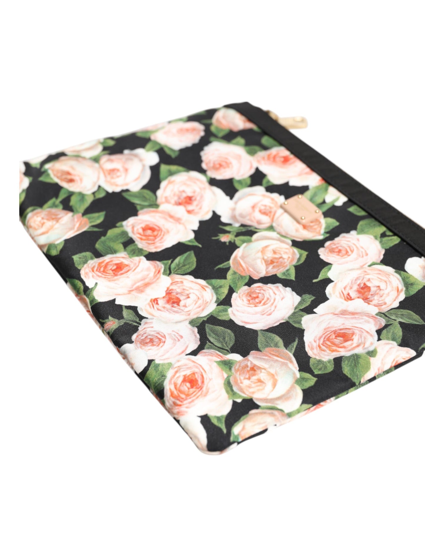 Dolce &amp; Gabbana Multicolor Floral DG Plaque Clutch Damen Beutel Borse Bag