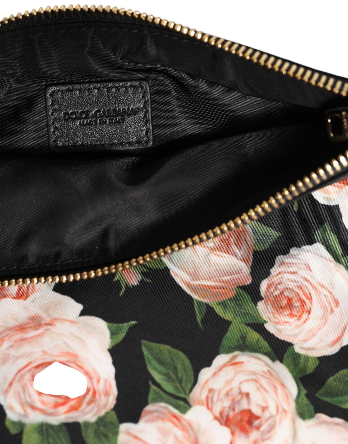 Dolce &amp; Gabbana Multicolor Floral DG Plaque Clutch Damen Beutel Borse Bag