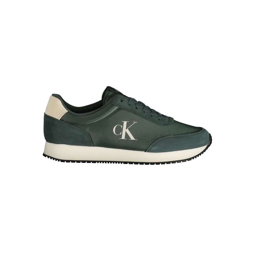 Calvin Klein – Grüner Polyester-Sneaker