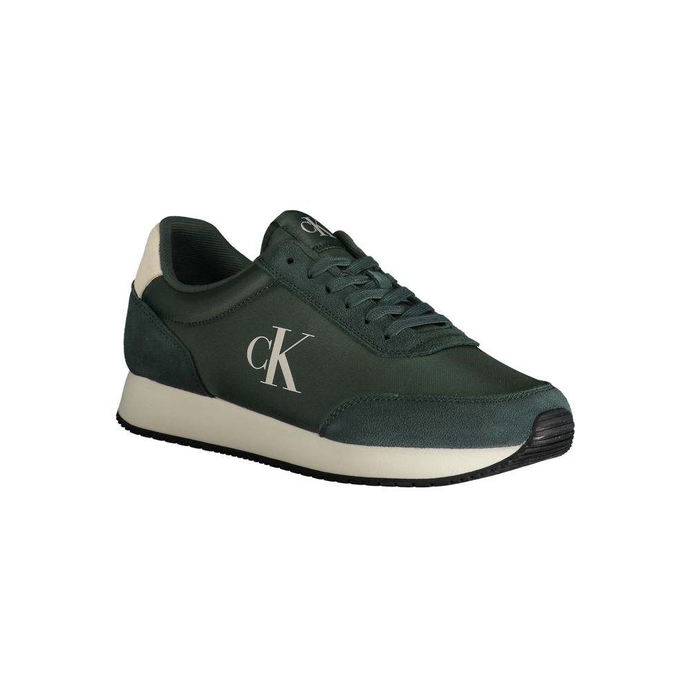 Calvin Klein – Grüner Polyester-Sneaker