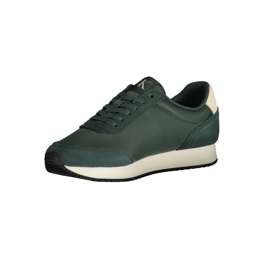 Calvin Klein – Grüner Polyester-Sneaker