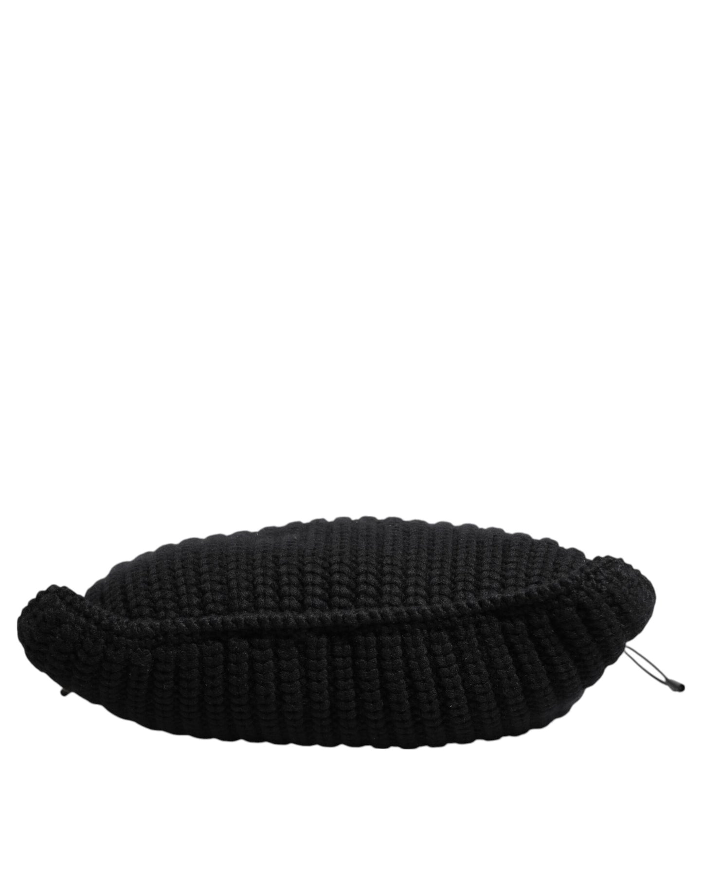 Dolce &amp; Gabbana Schwarze Kaschmir-Strickleder-Schultertasche für Damen