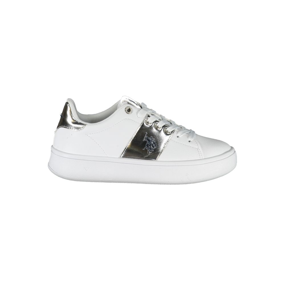 US POLO ASSN. Weißer Polyester-Sneaker