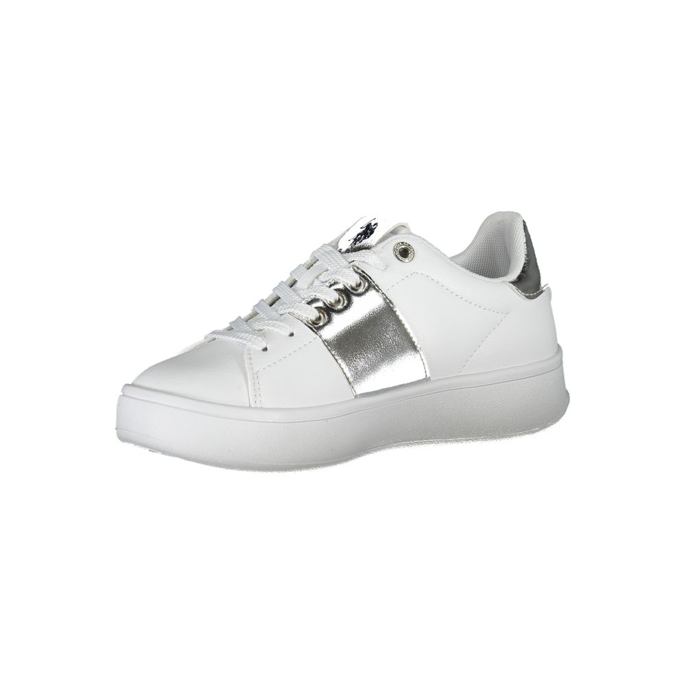 US POLO ASSN. Weißer Polyester-Sneaker