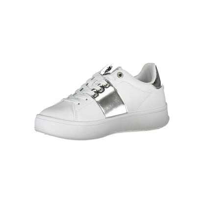 US POLO ASSN. Weißer Polyester-Sneaker