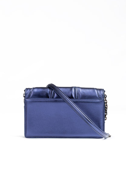 Ferrari Metal blaue GT-Lackledertasche mit Kette