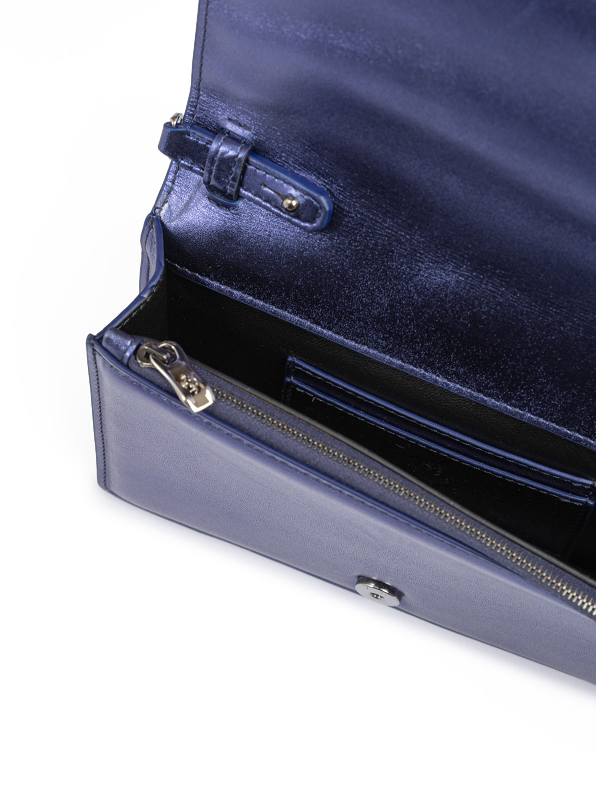 Ferrari Metal blaue GT-Lackledertasche mit Kette