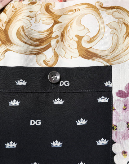 Dolce &amp; Gabbana Freizeithemd mit mehrfarbigem Print und Button-Down-Kragen