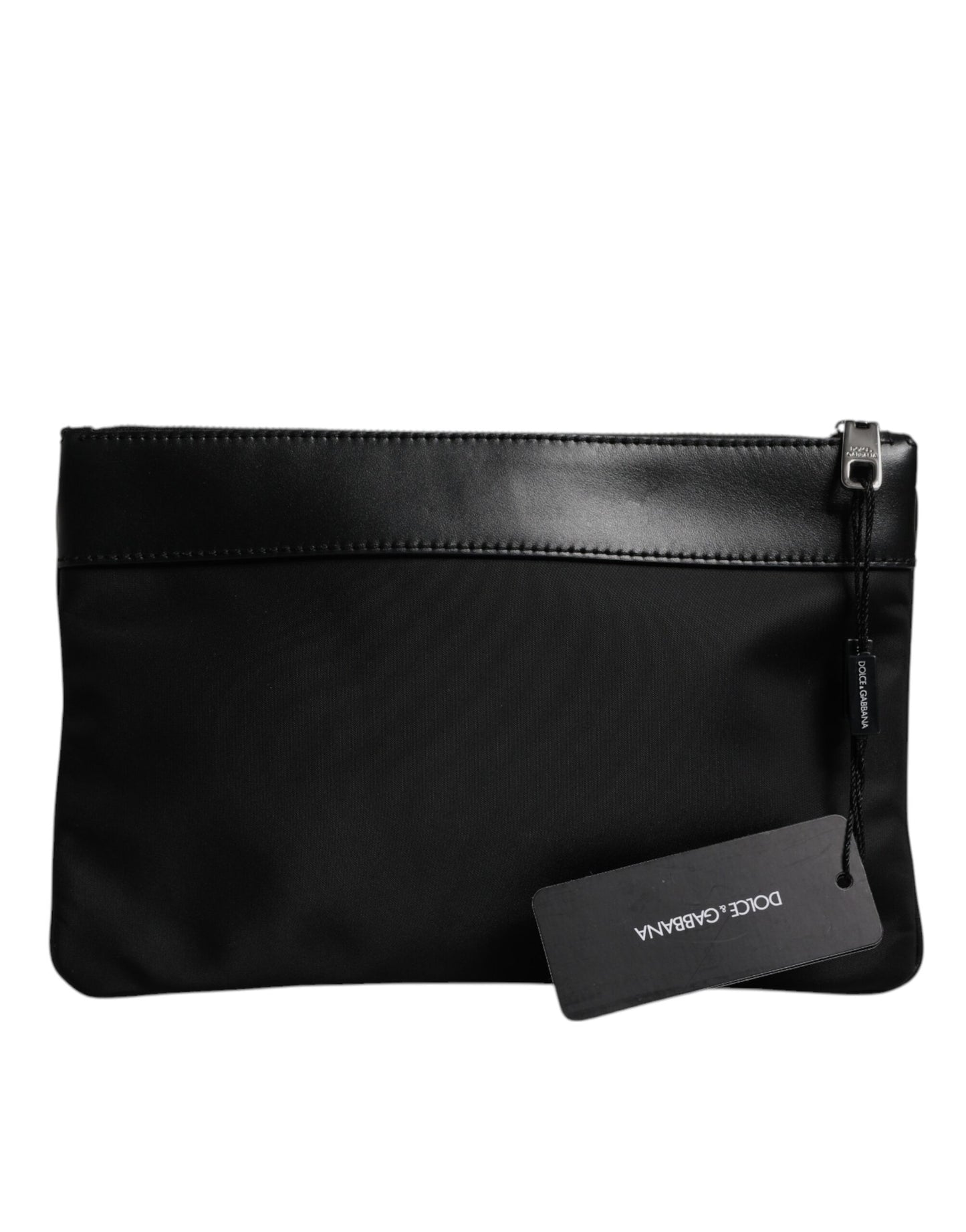 Dolce &amp; Gabbana – Mehrfarbige Beuteltasche aus Jacquard mit Logo-Schild und Leopardenmuster