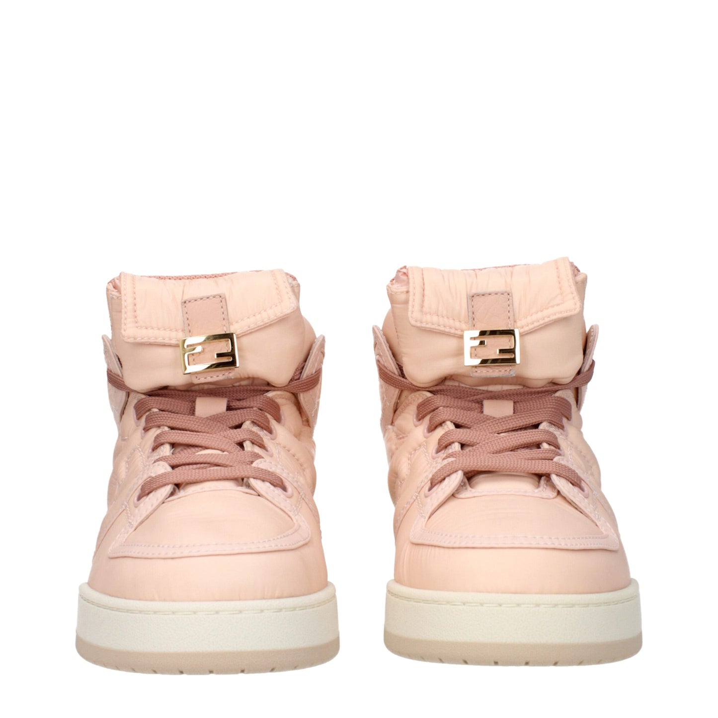 Fendi Pinke Nylon High-Top Sneaker