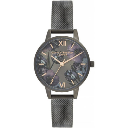 Olivia Burton – Schwarze Edelstahluhr