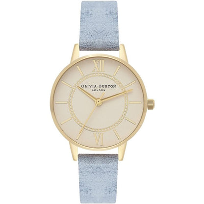 Olivia Burton – Blaue Kunstlederuhr