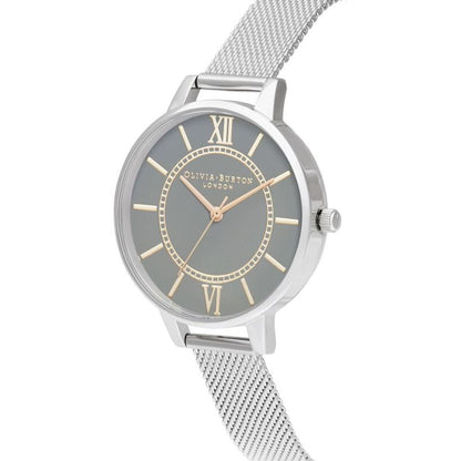 Olivia Burton – Silberne Edelstahluhr