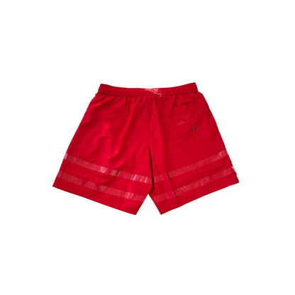 Iceberg Rote Polyester-Badeshorts für Herren