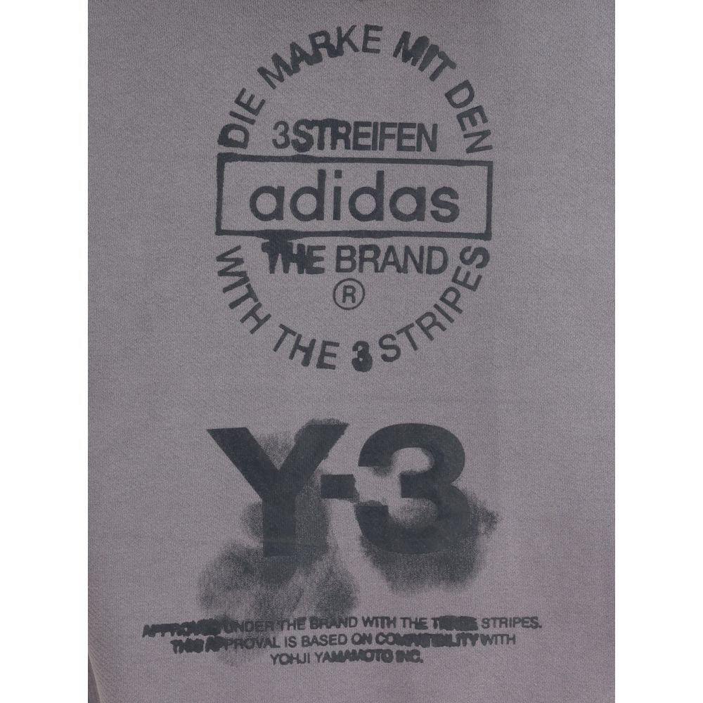 Y-3 Graues Baumwoll-Sweatshirt