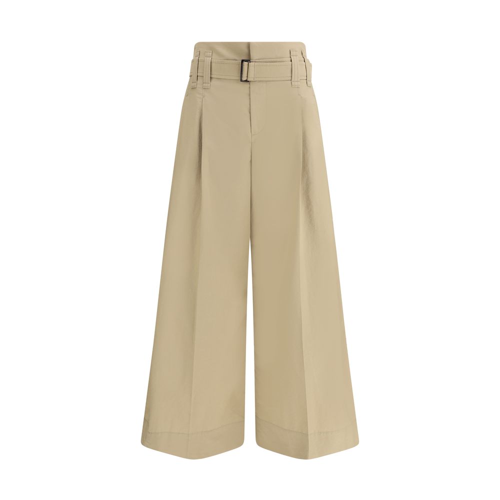 Brunello Cucinelli Plissierte Cropped-Hose