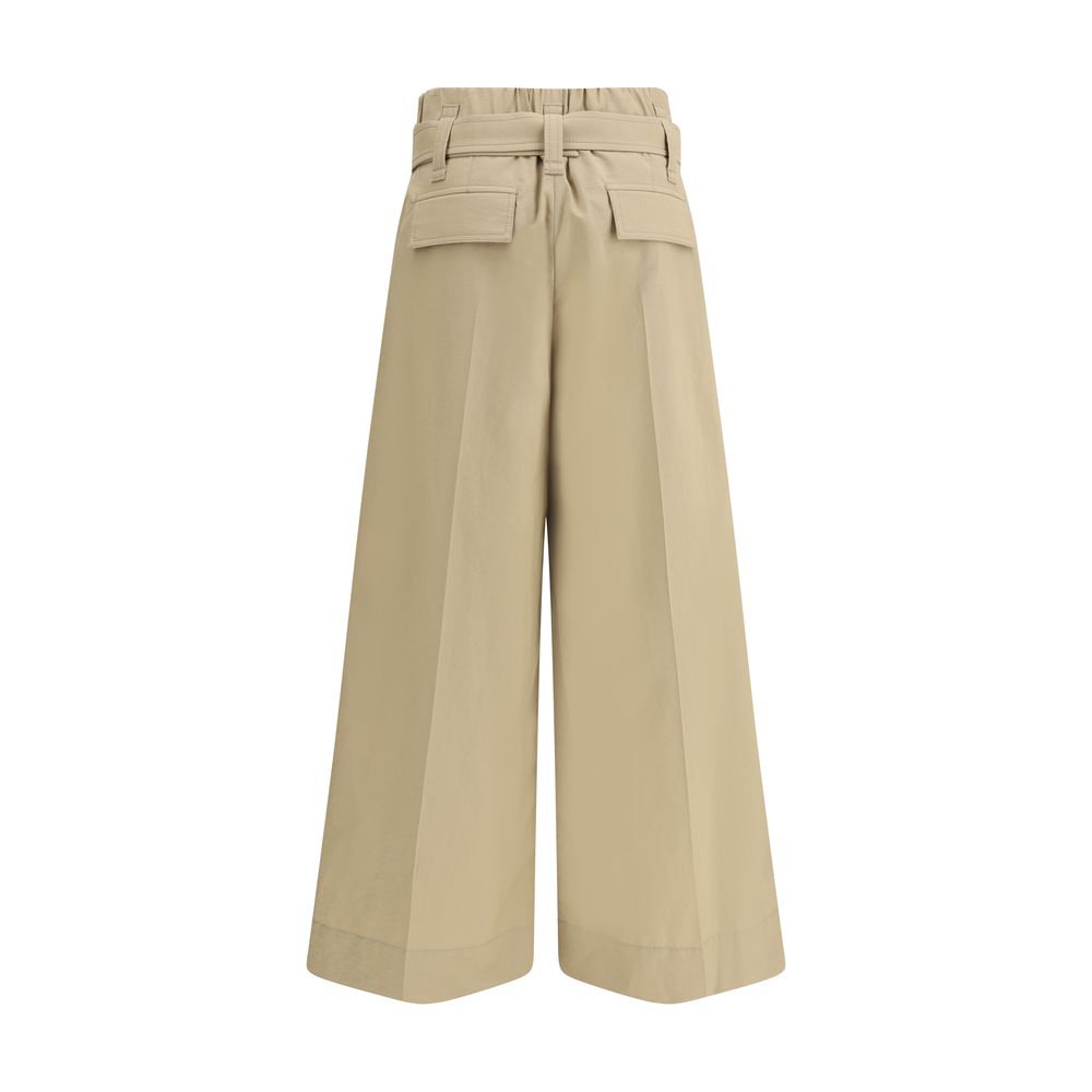 Brunello Cucinelli Plissierte Cropped-Hose