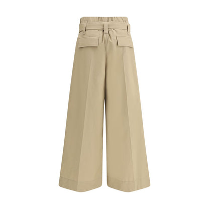 Brunello Cucinelli Plissierte Cropped-Hose