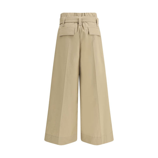 Brunello Cucinelli Plissierte Cropped-Hose