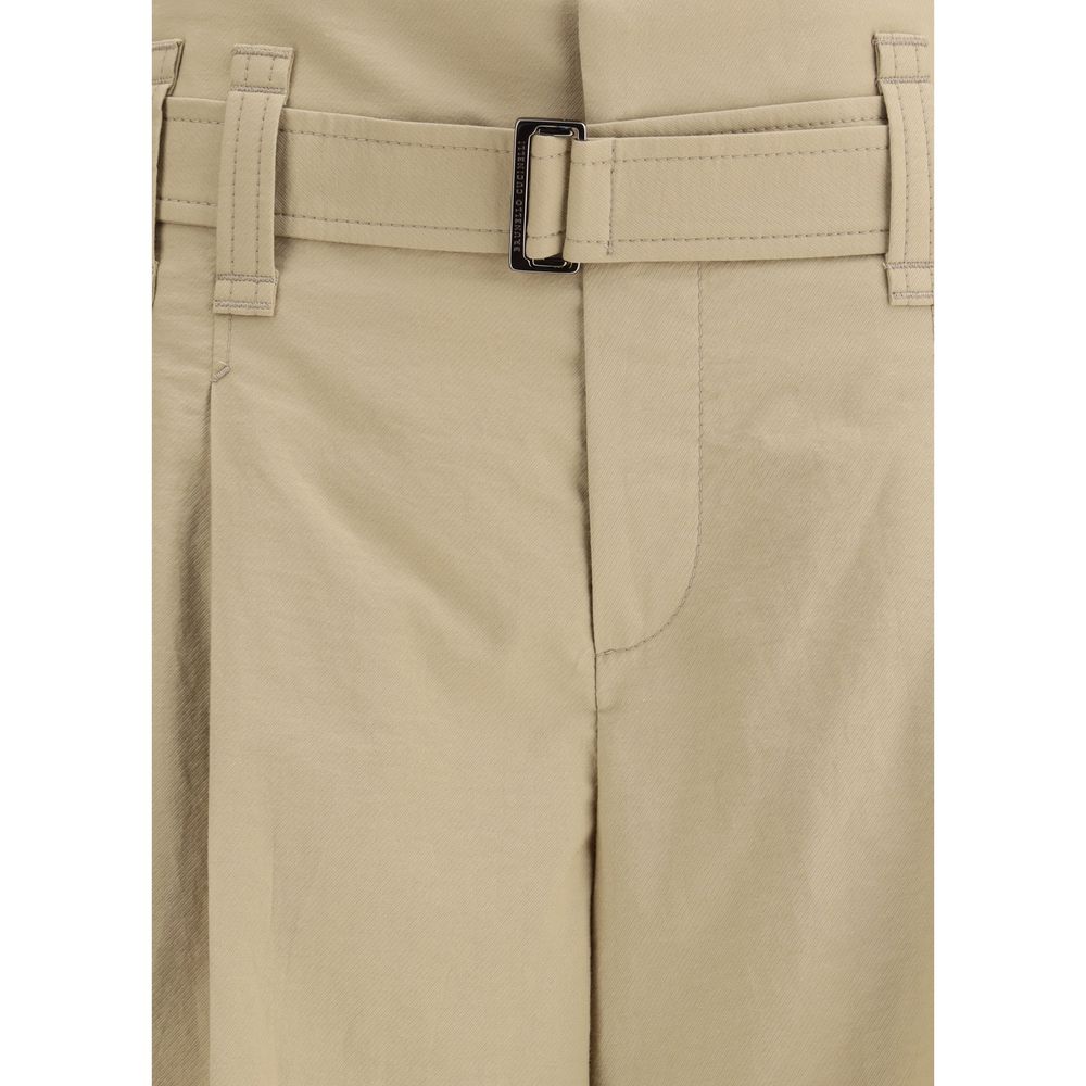 Brunello Cucinelli Plissierte Cropped-Hose