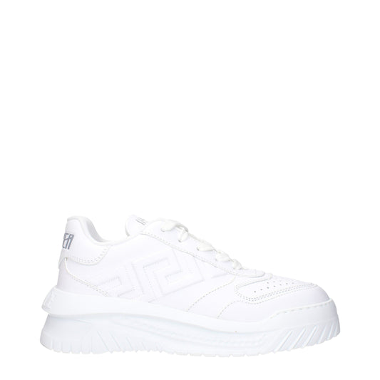 Weiße Ledersneaker von Versace