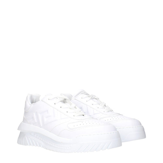 Weiße Ledersneaker von Versace