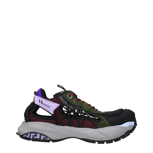 Versace – Mehrfarbige Sport-Sneaker aus Leder