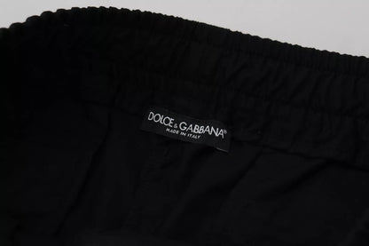 Dolce &amp; Gabbana – Schwarze Jogginghose aus Wolle