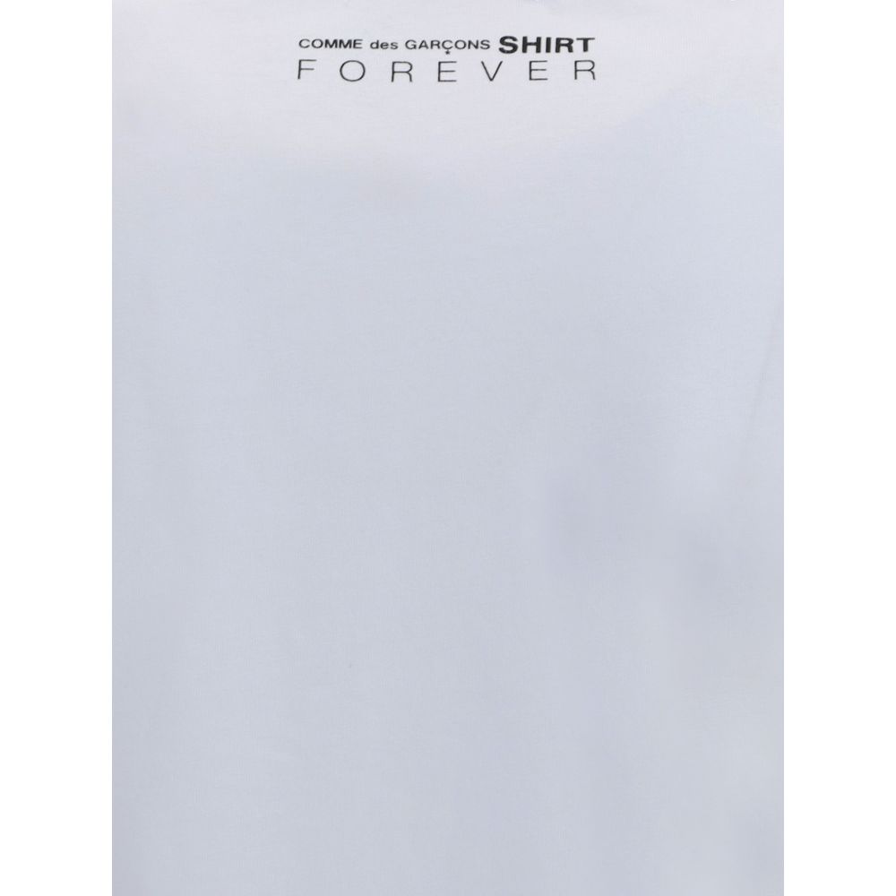 Comme Des Garçons White Cotton Long Sleeve T-Shirt