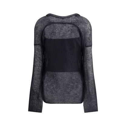 Giorgio Armani Doppelreihiger Cardigan und Top aus einer Woll-Mohair-Mischung Twin-Set